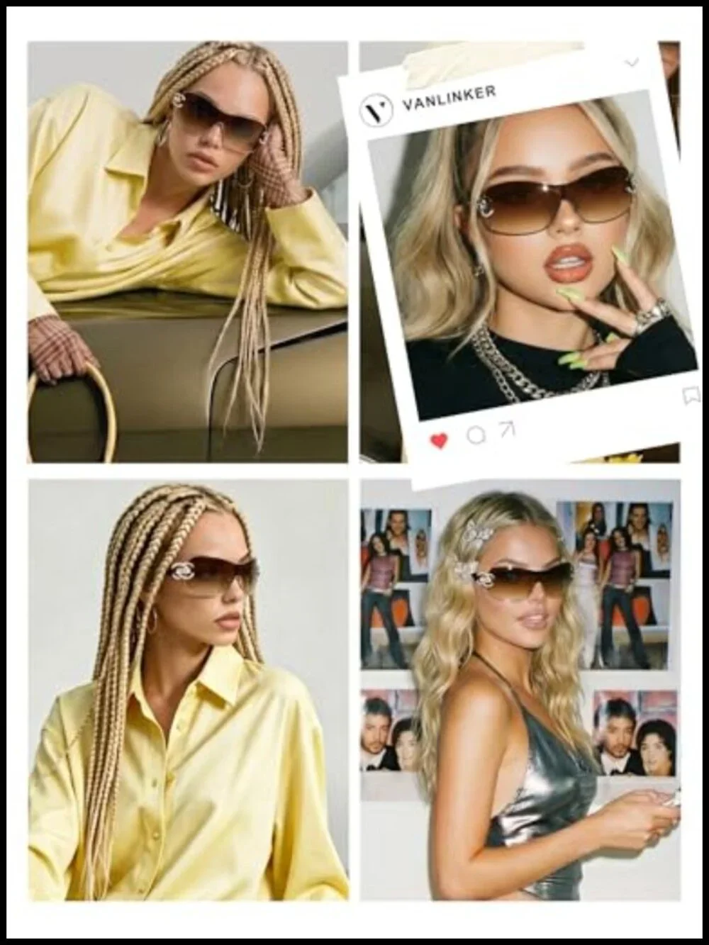One-Piece Wrap Around Sunglasses UV400 Protection Frameless Shield